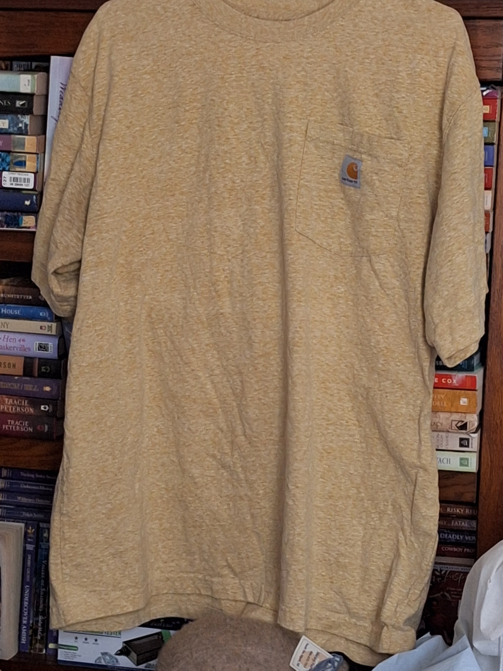 Carhartt Men’s Short Sleeve Pocket Tee in Heathered Tan